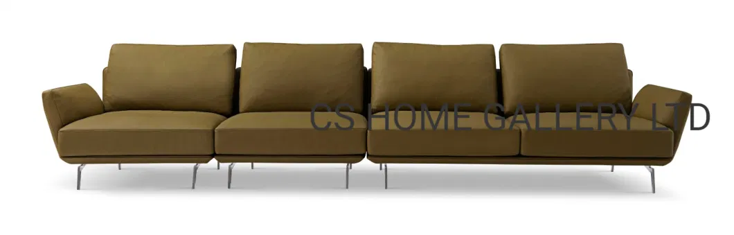 Living Room Bedroom Balcony Leisure Set Leather 3seat Right Sofa