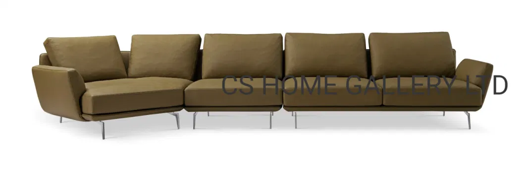 Living Room Bedroom Balcony Leisure Set Leather 3seat Right Sofa