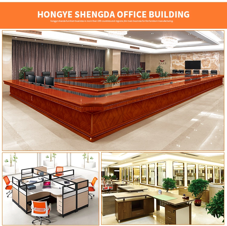 Wooden Panel Metal Foot General Manager Office Furniture (HY-D0618)