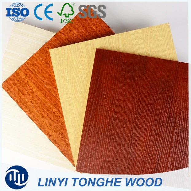 Medium Fiber Board / High Gloss UV Painted MDF Solid Color Laminated MDF for Furniture