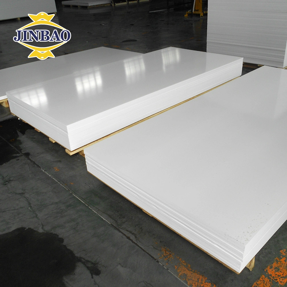 Jinbao Panel China Printing White Color 18mm 16mm 15mm Decorative Wall Weight Wood Plastic 10mm Sintra Foamed Celuka Sheet Free PVC Foam Board